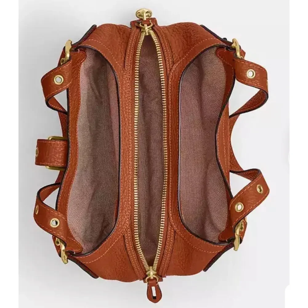 COACH Drifter Shoulder Bag 31; Amber Brown Brass